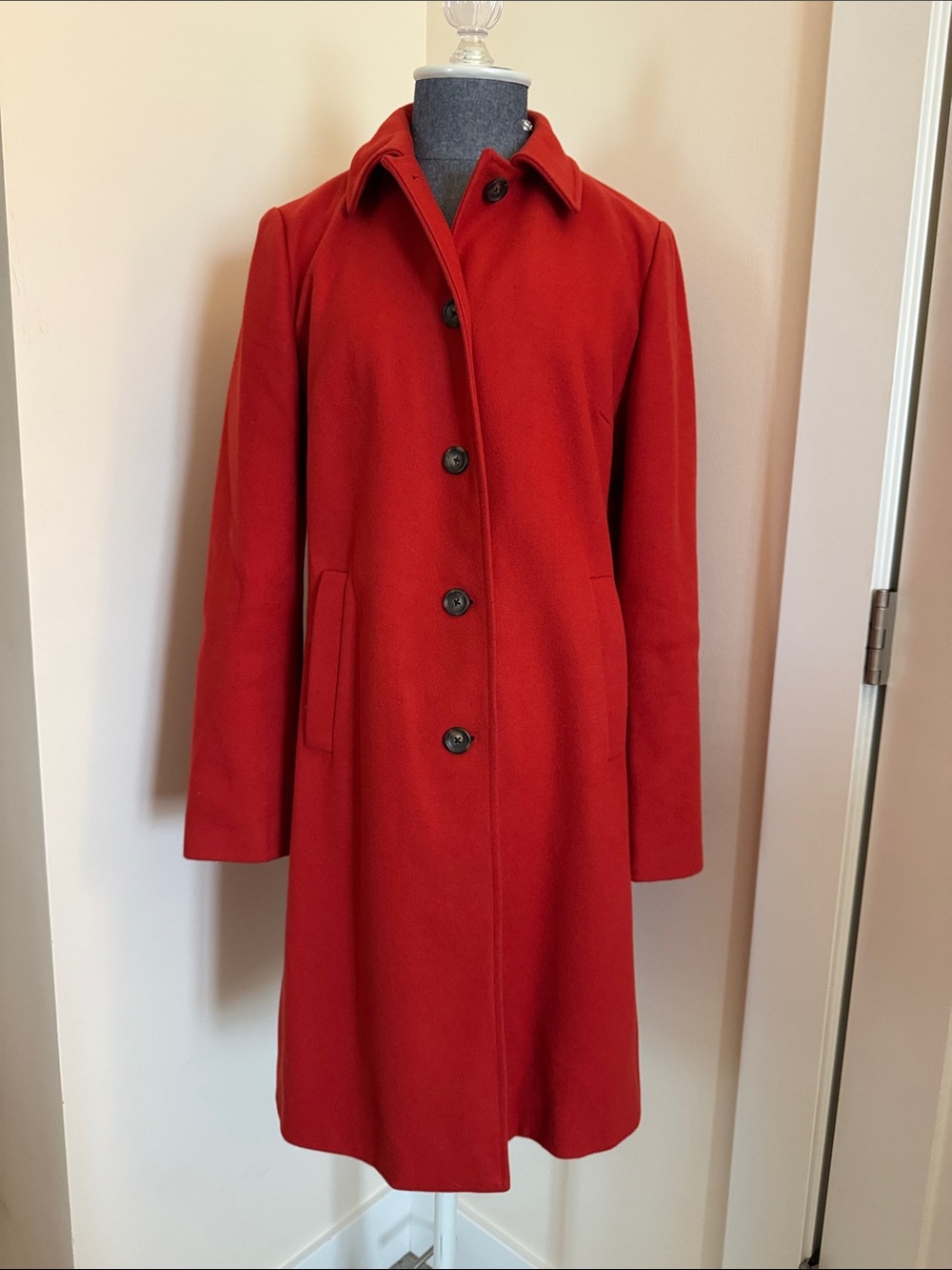 Banana Republic Red Wool Coat